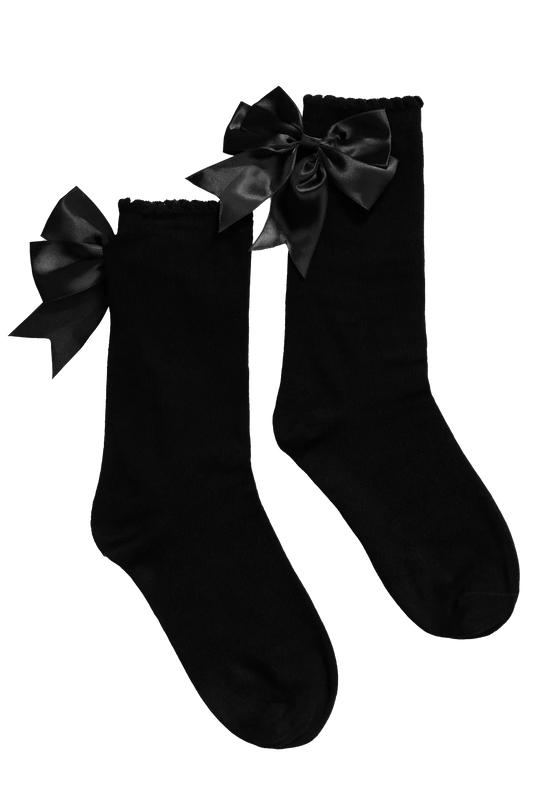 Black Ribbon Socks