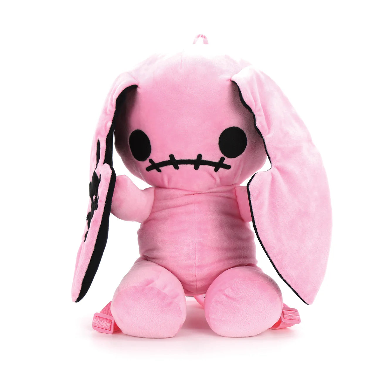 NAUGHTY BUNNY STUFFED BACKPACK PINK