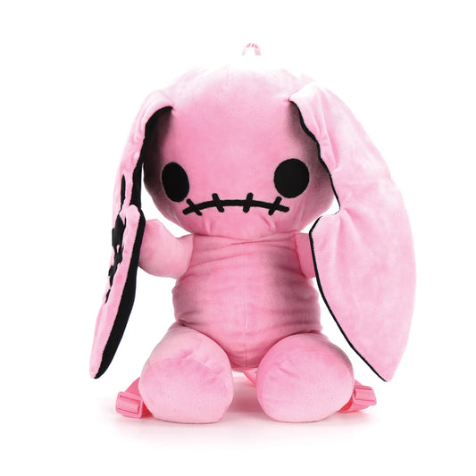 NAUGHTY BUNNY STUFFED BACKPACK PINK