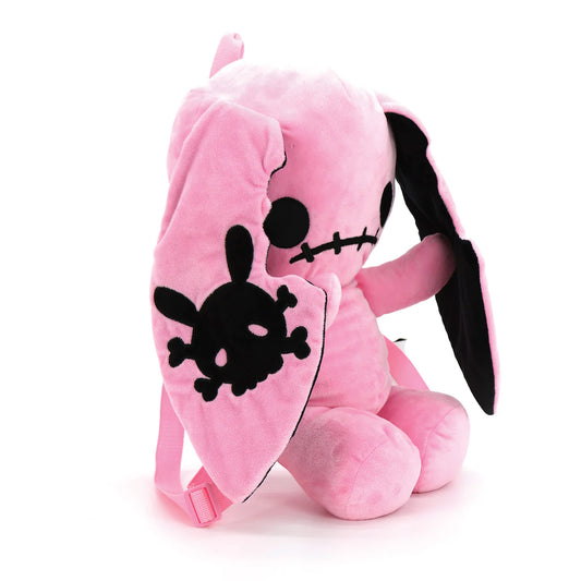NAUGHTY BUNNY STUFFED BACKPACK PINK