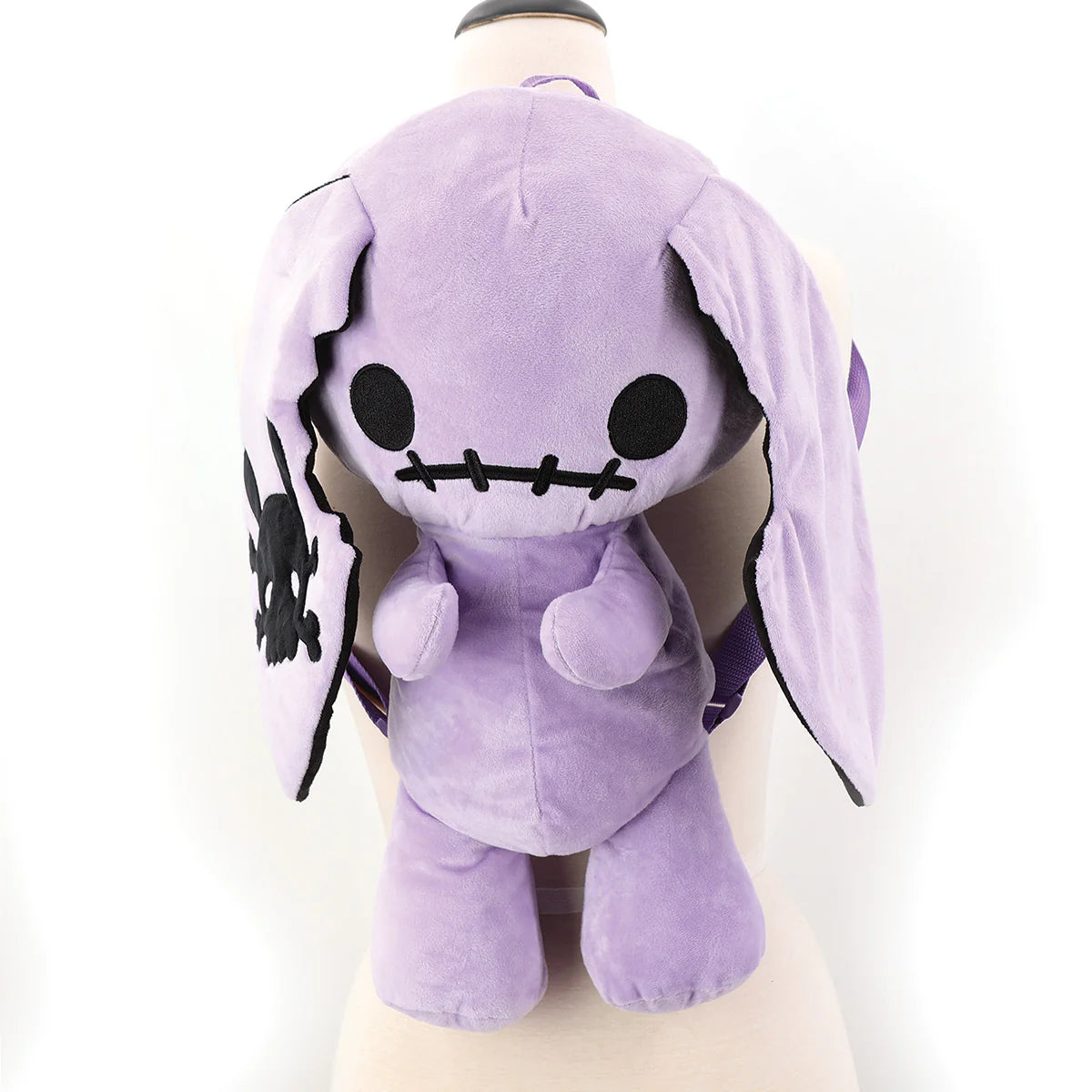 NAUGHTY BUNNY STUFFED BACKPACK PURPLE