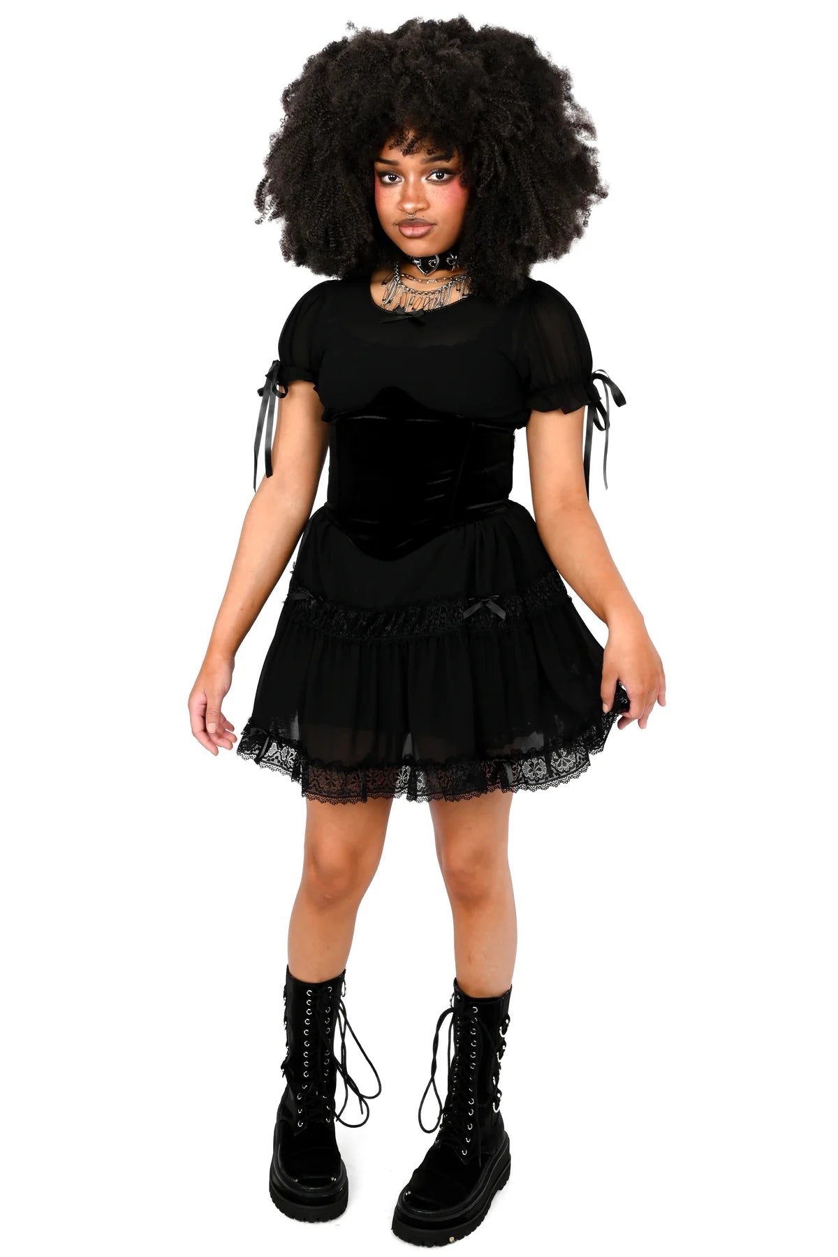 Foxblood Clarisse Babydoll Dress