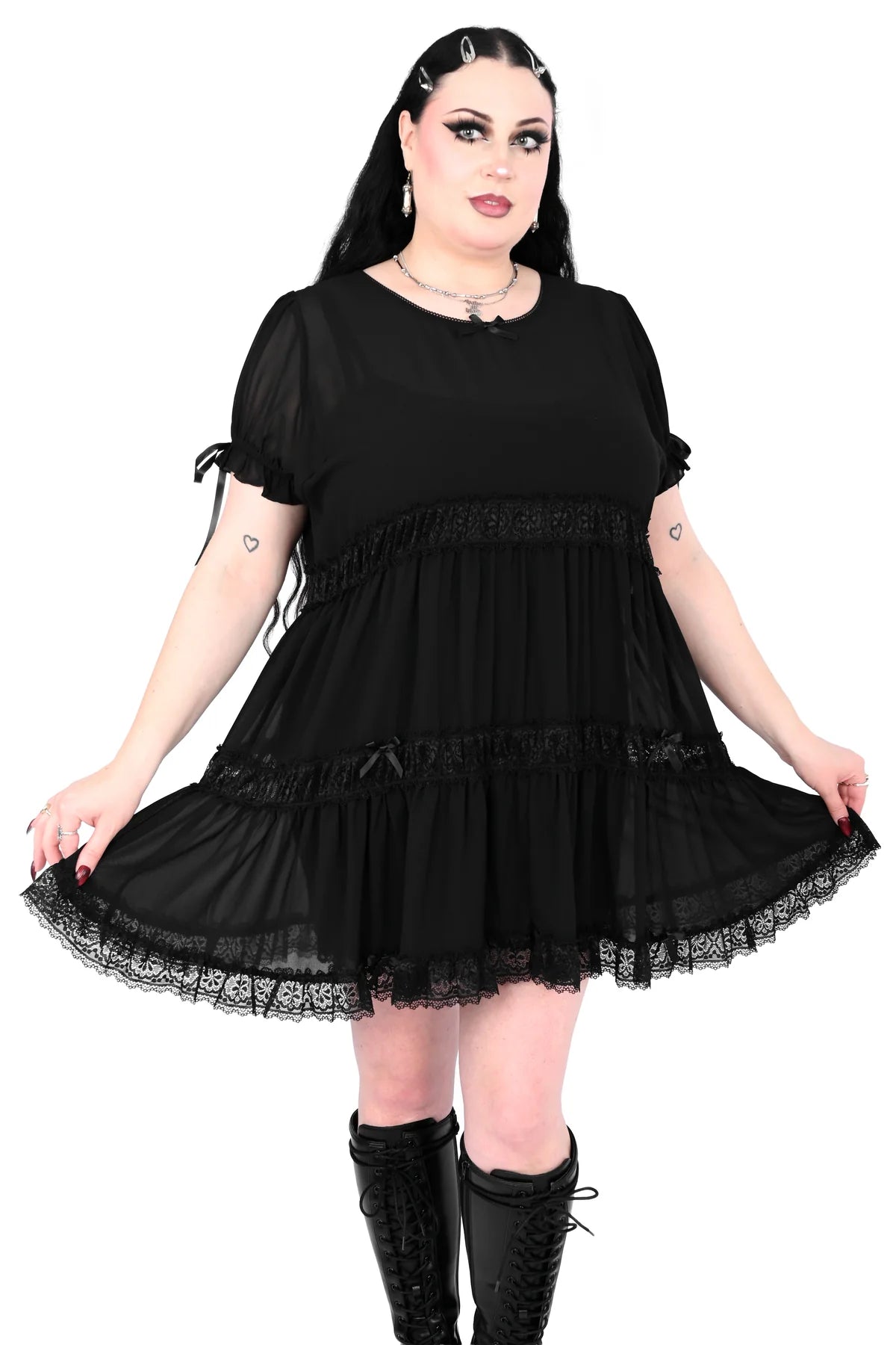 Foxblood Clarisse Babydoll Dress