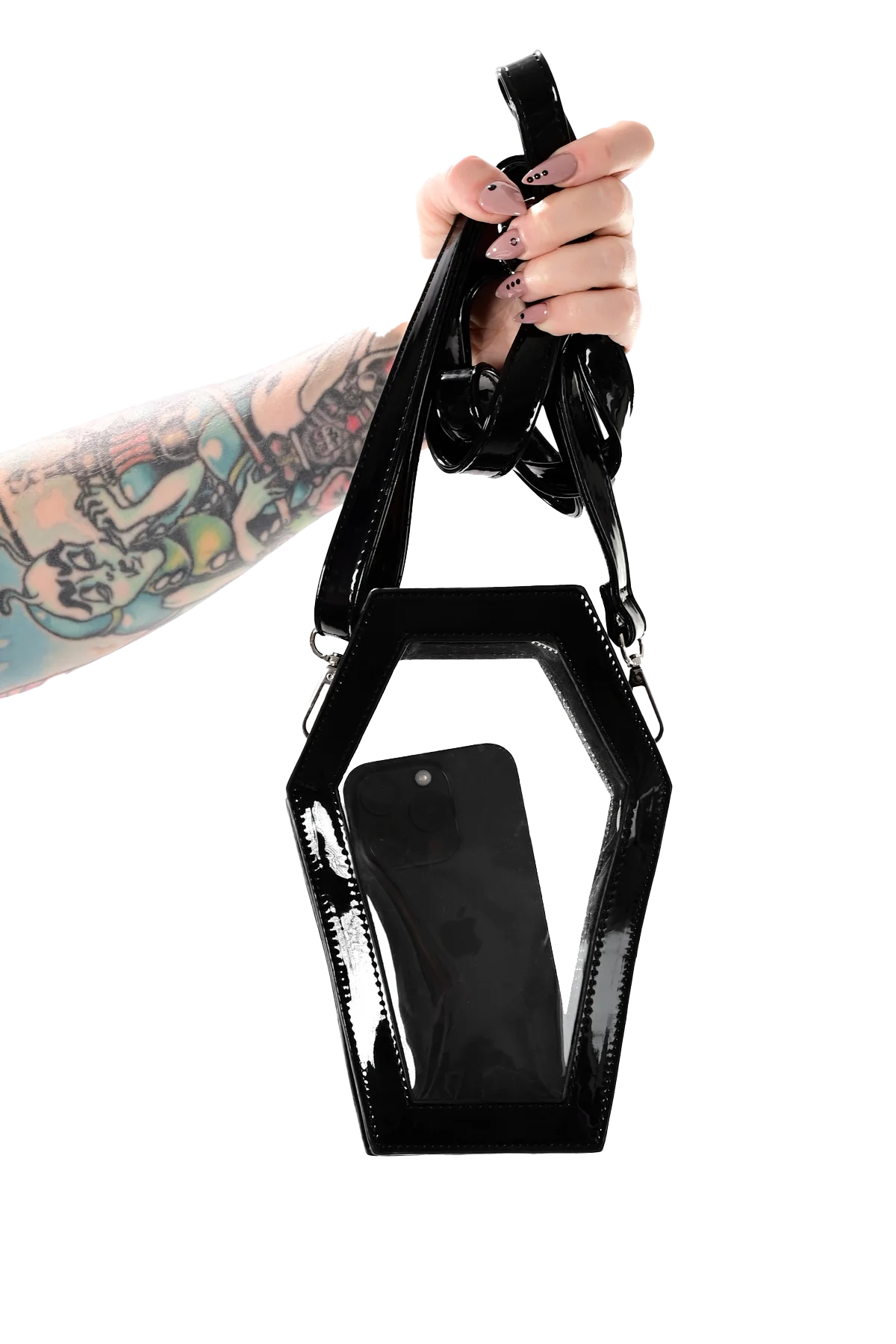 Clear Coffin Crossbody Bag