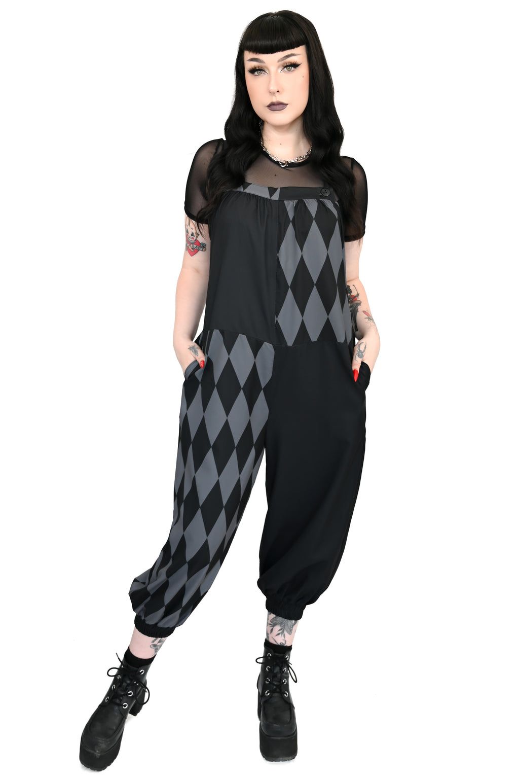 FOXBLOOD Side Show Overalls Black/Grey