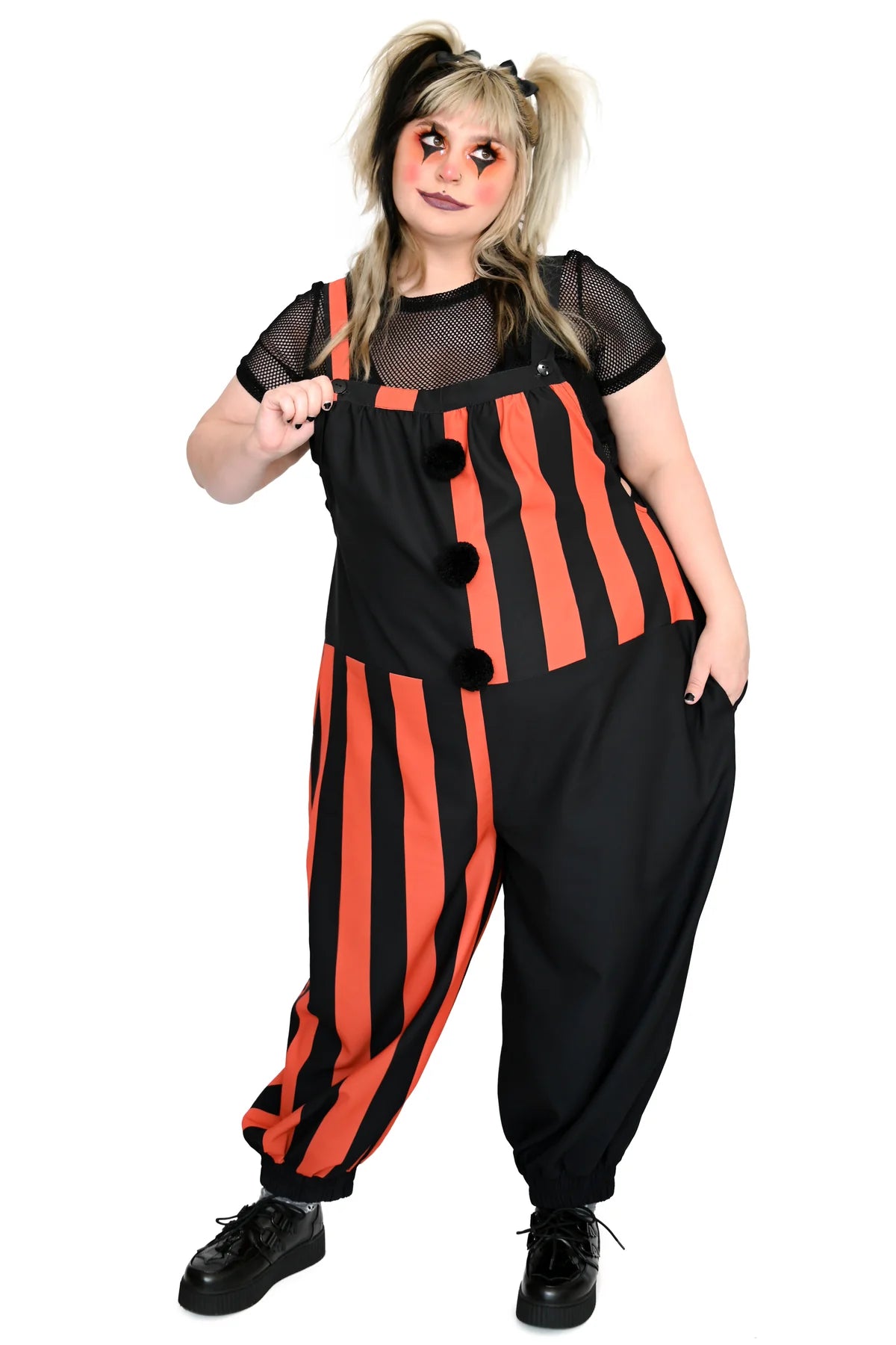 FOXBLOOD Side Show Overalls Black/Orange