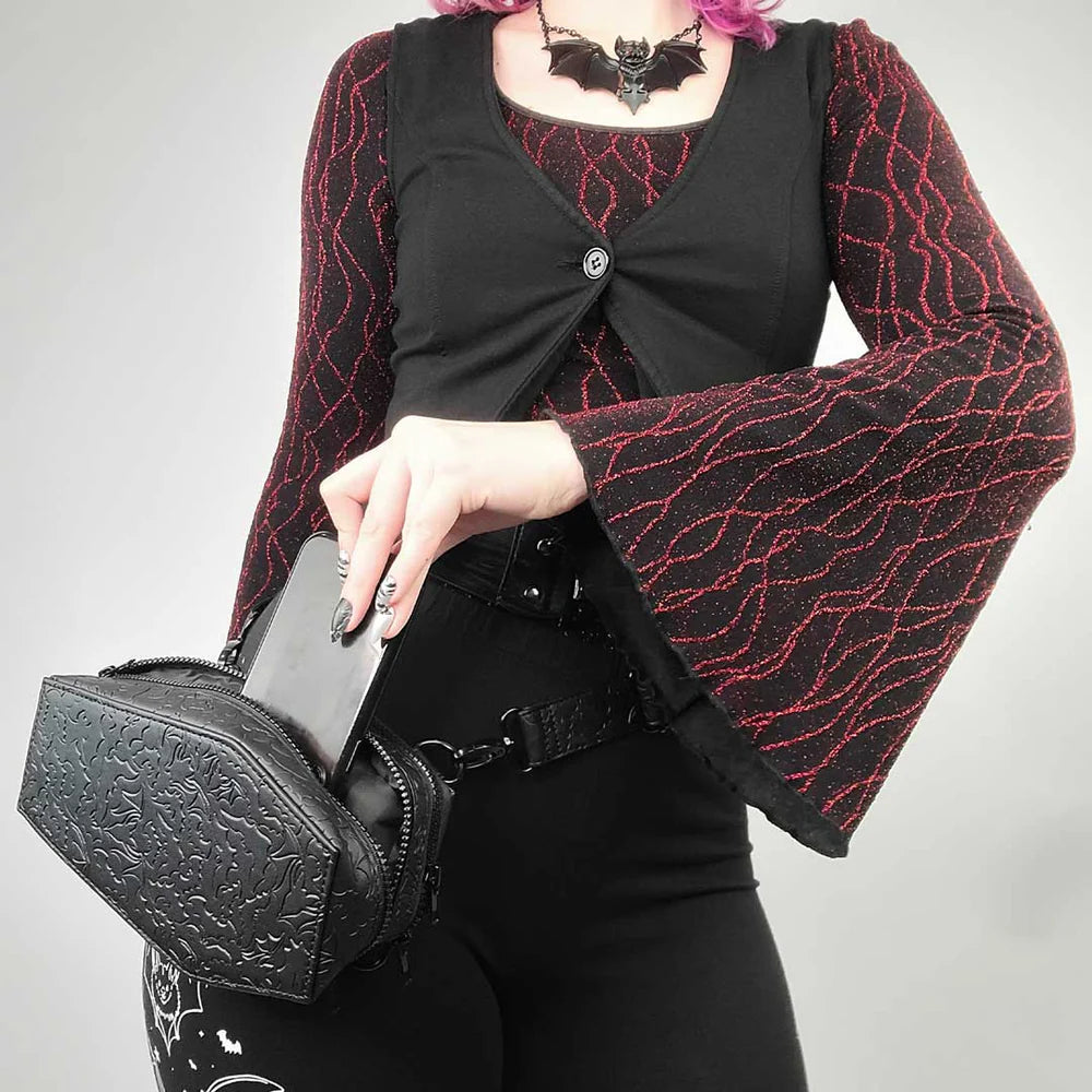 KREEPSVILLE Coffin Bat Hip Pouch