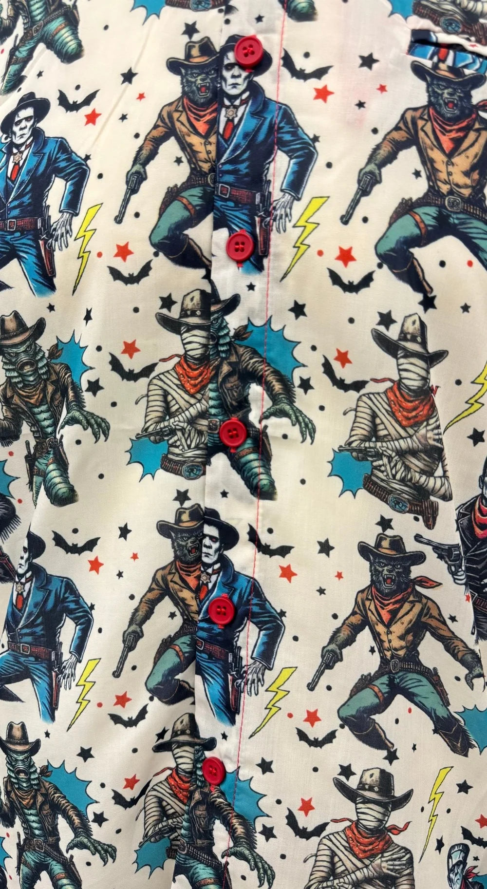 The Y'allternative Collection Cowboy Classic Monsters Button Up