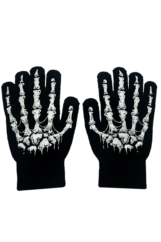 Dead Inside Skeleton Gloves [Full Finger]