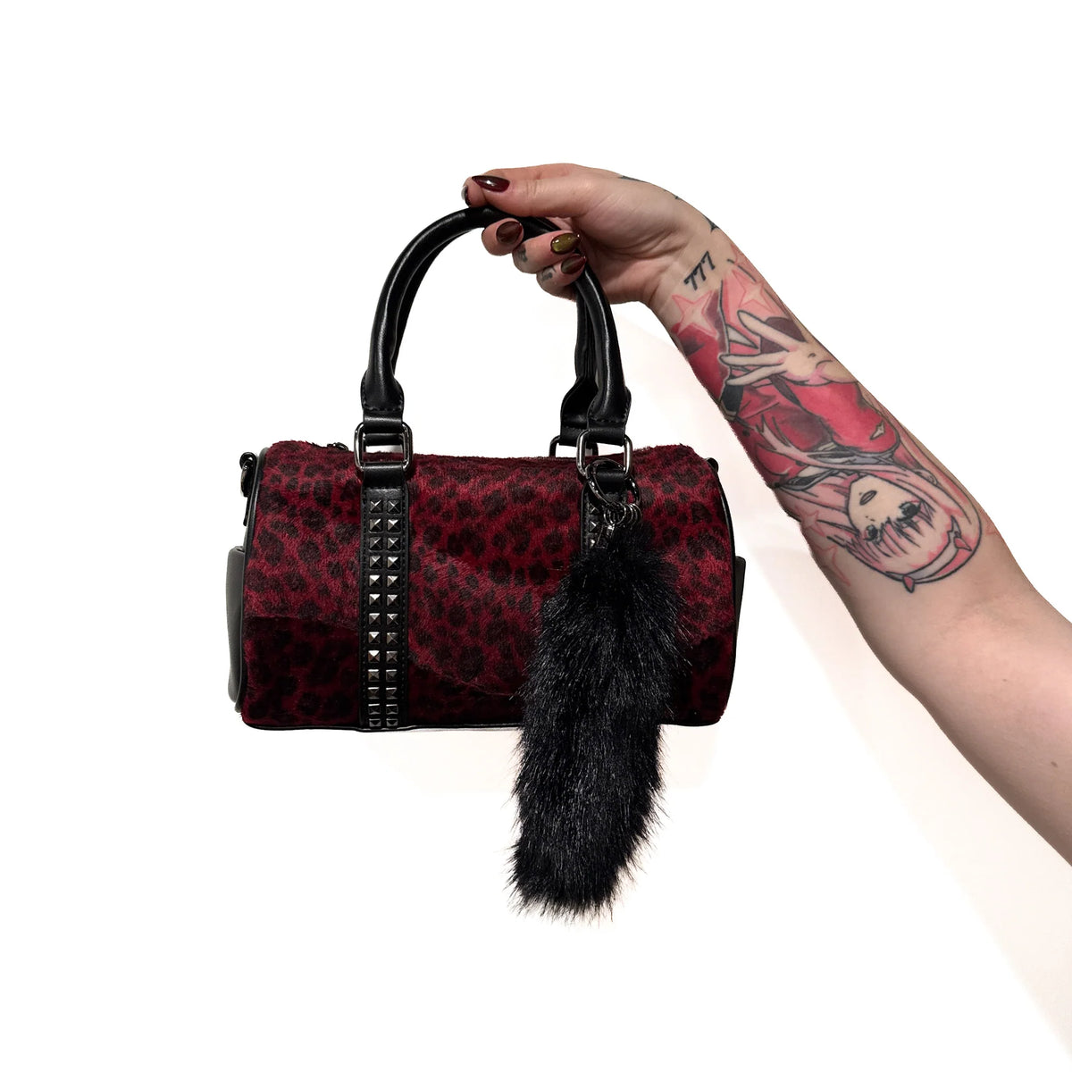 Mini Studded Duffle Bag