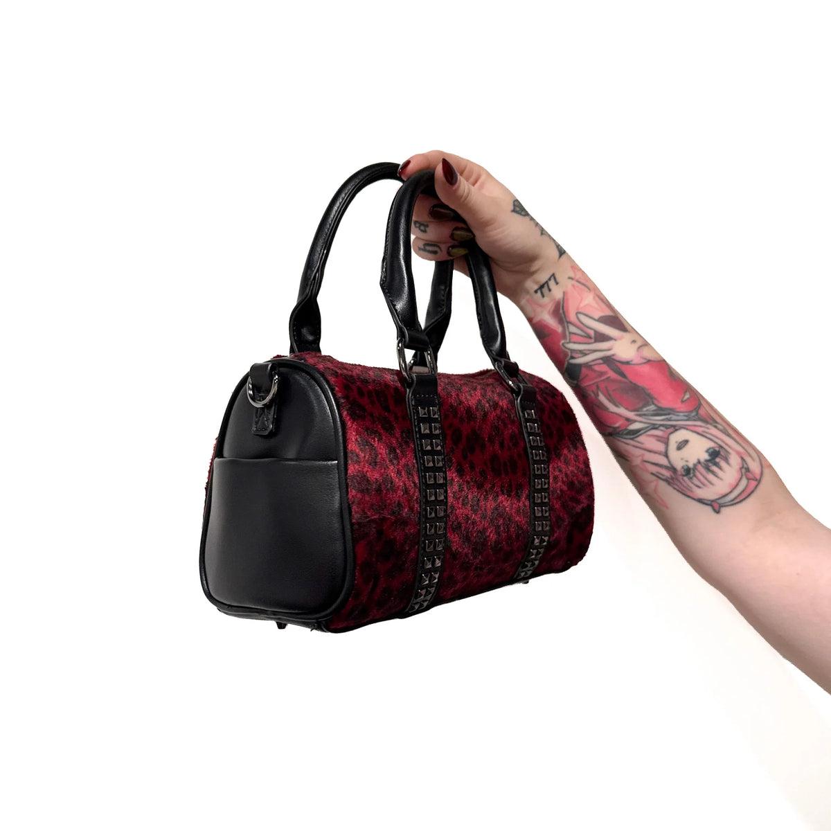 Mini Studded Duffle Bag