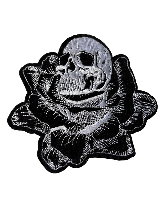 Skull in Flower Patch