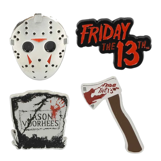 Friday The 13th Jason Vorhees Lapel Pin Set