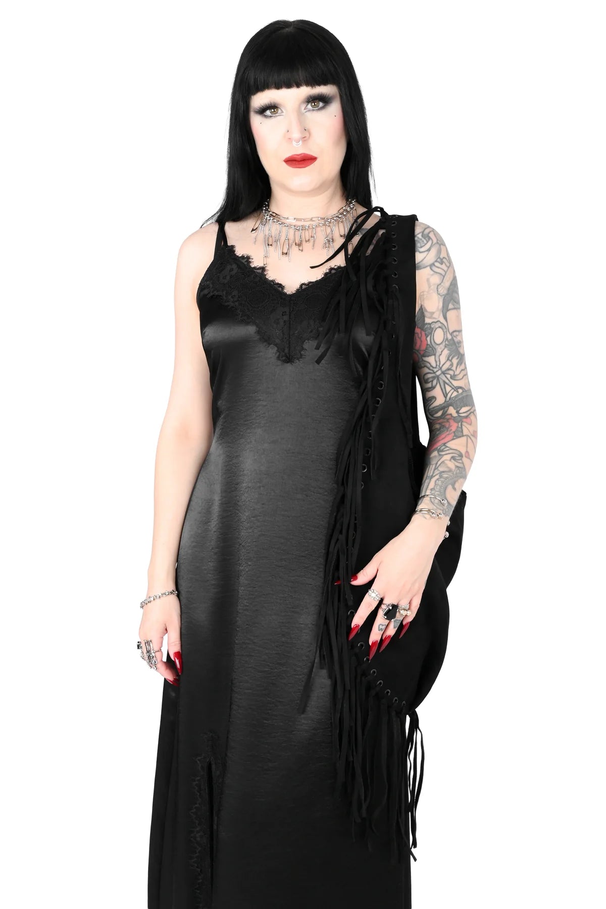 Foxblood Fringe Shoulder Bag