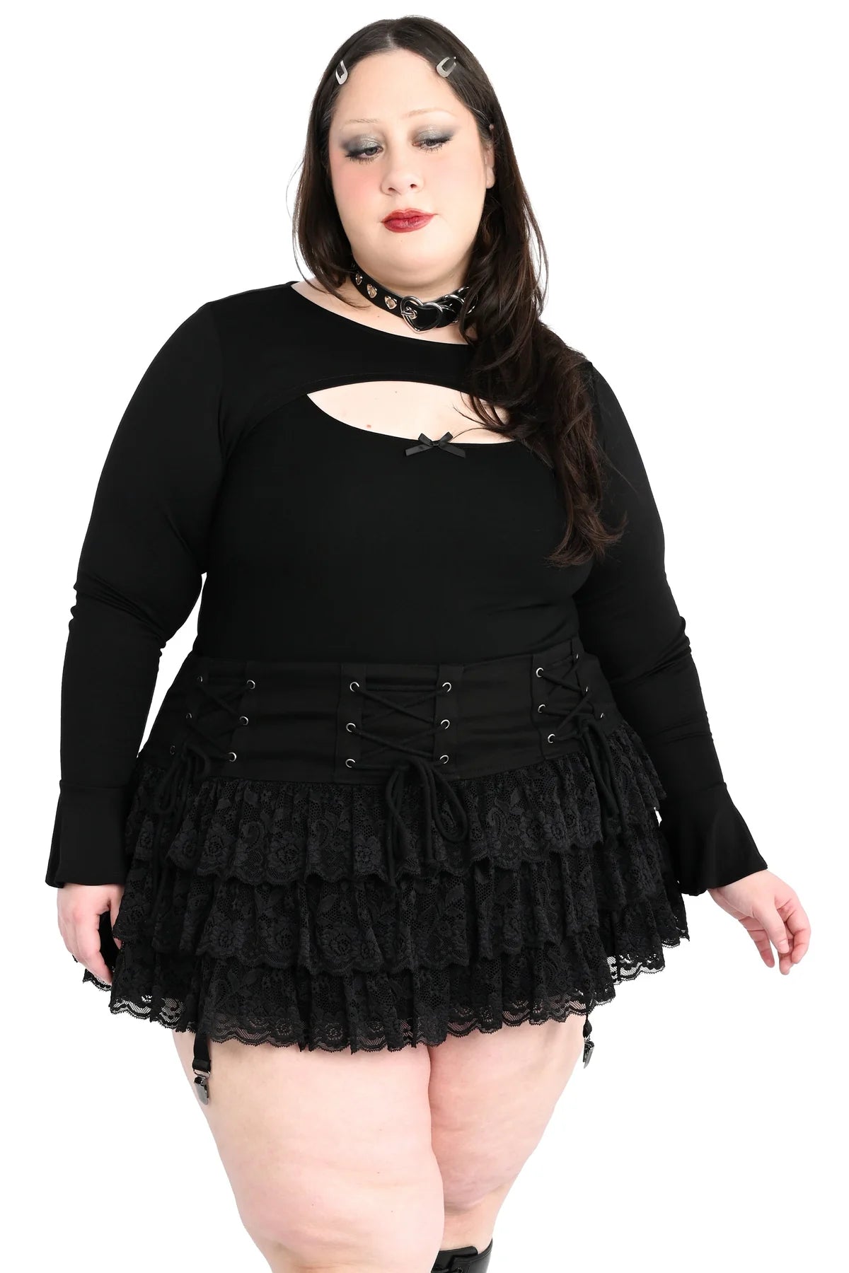 Foxblood Gia Garter Skirt
