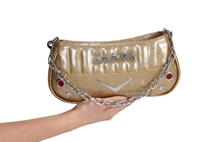 GOLD SPARKLE HOTROD TINY TOTE