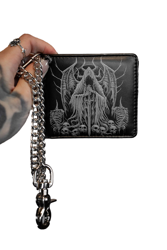 Angel of Death Bifold Wallet w/ Chain