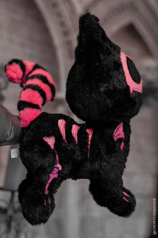 Pink Skelekitty Plush Toy