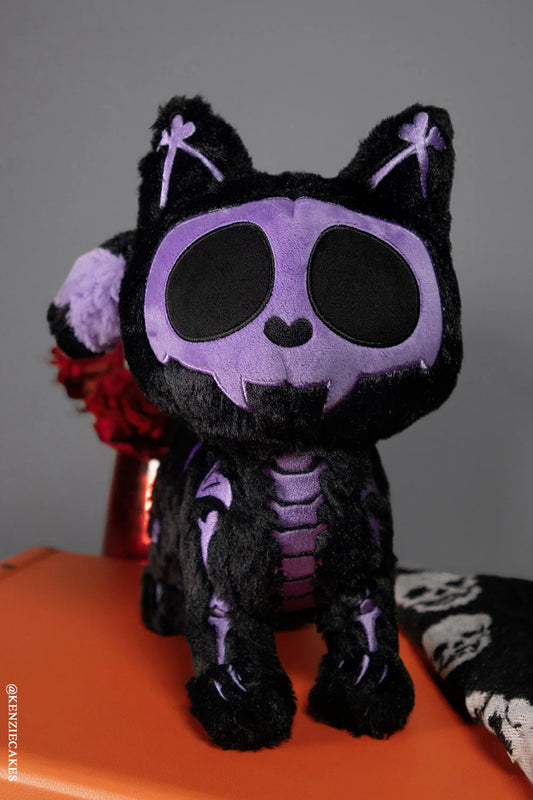Skelekitty Plush Toy Purple Bones Limited Edition