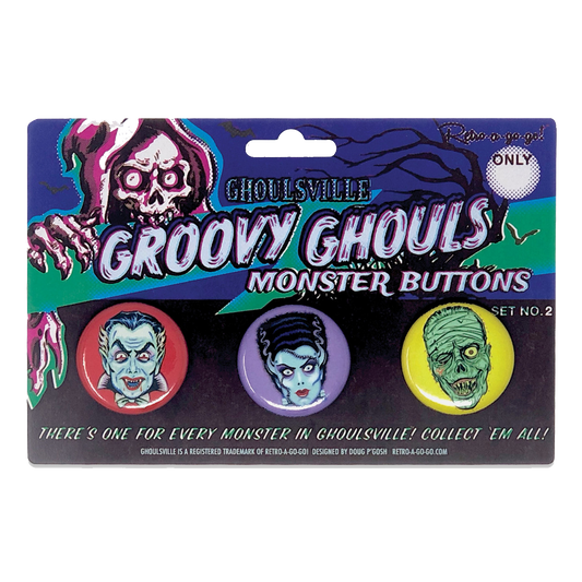 Groovy Ghouls Button Set #2