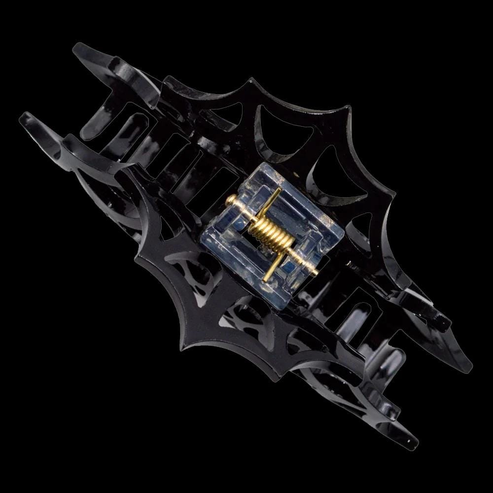 Spiderweb Hair Claw Clip Black