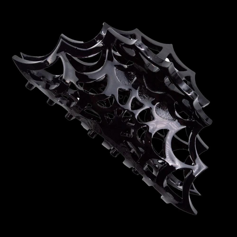 Spiderweb Hair Claw Clip Black