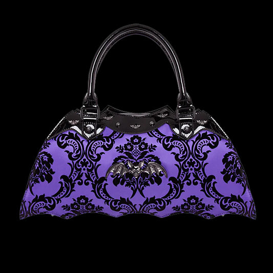 Damask Bat Shoulderbag in Violet