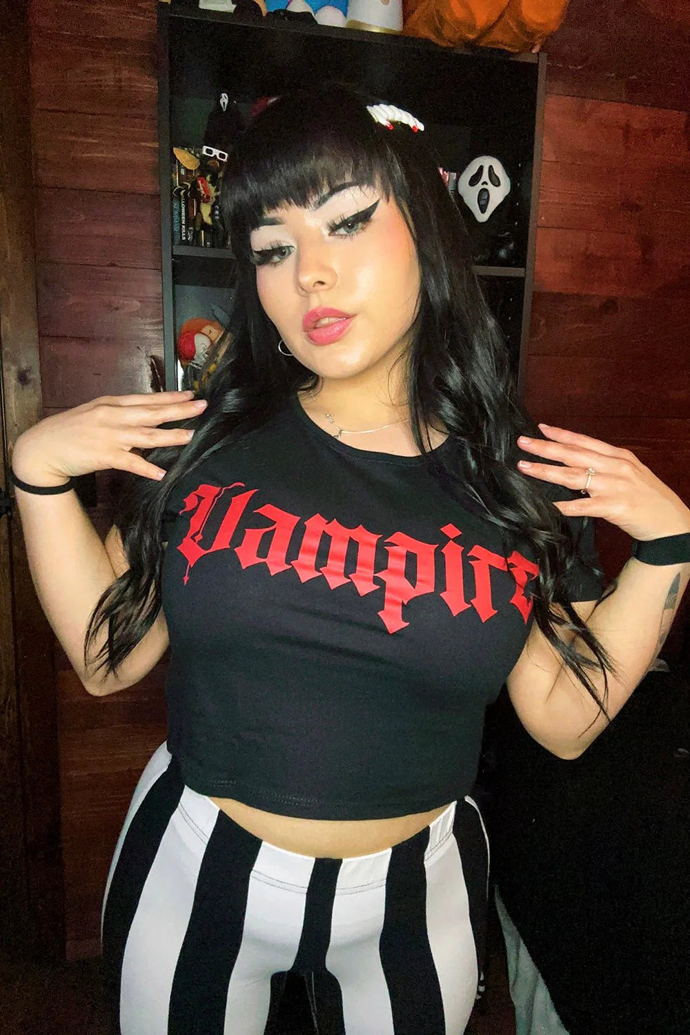 I'M A VAMPIRE CROP TOP