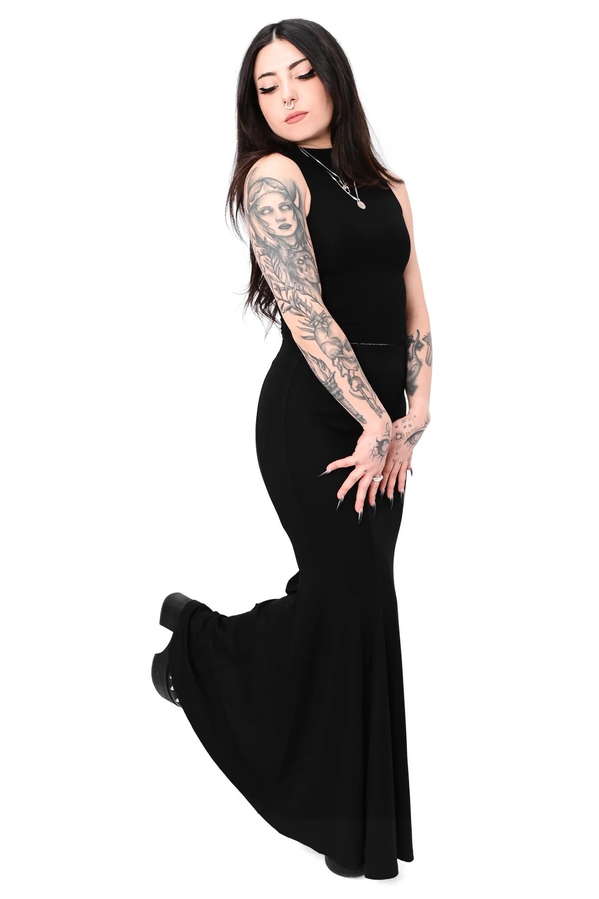 FOXBLOOD Isla Mermaid Style Maxi Skirt