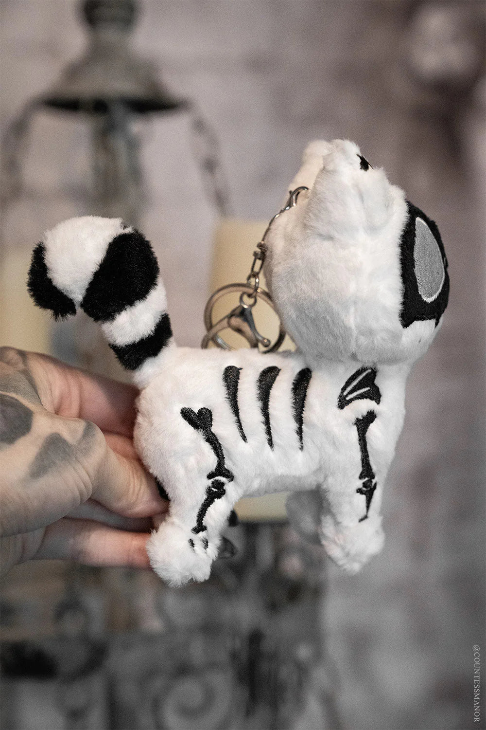 X-Ray Skelekitty Plush Keychain