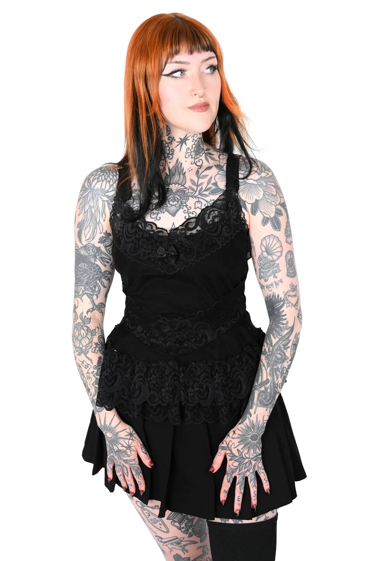 Foxblood Lily Lace Camisole