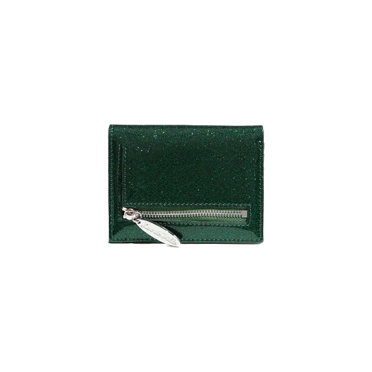 VENUS GREEN SPARKLE LOVE BIRD MINI WALLET
