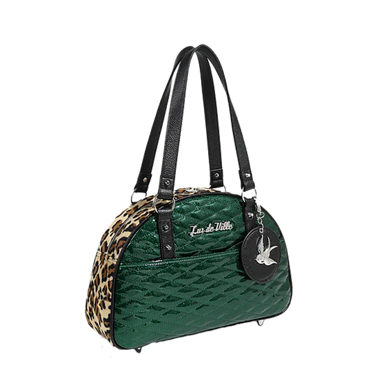 VENUS GREEN SPARKLE LOVE BIRD TOTE