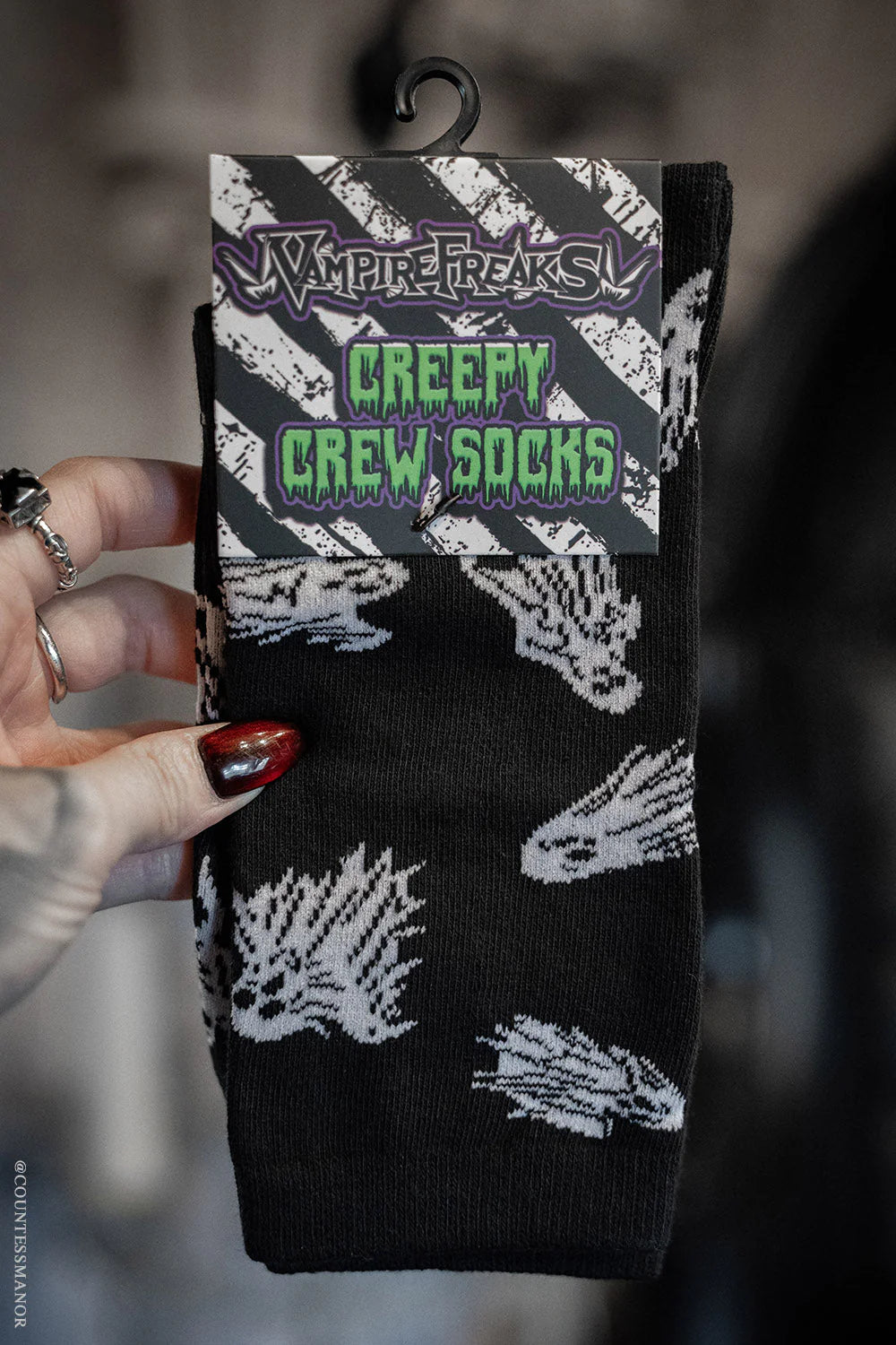 Creepy Crew Socks Ghost Host
