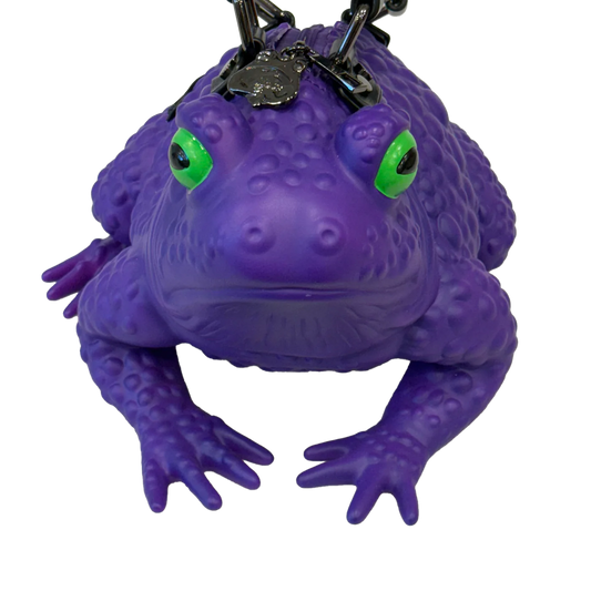 Dark Purple Toad Bag- Glow Eyes