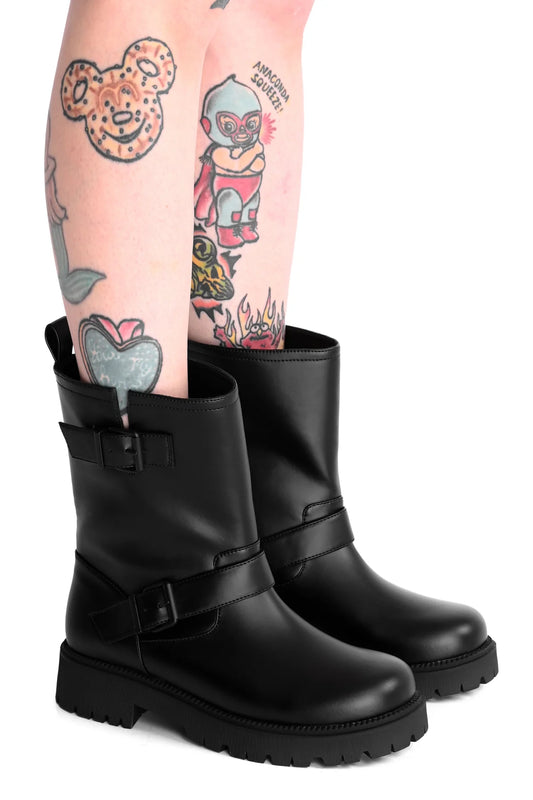 FOXBLOOD Goth Rainboot