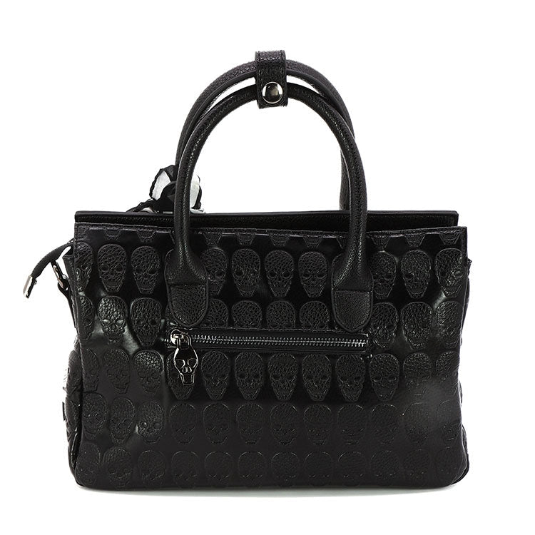 Skull Satchel in Vinyl