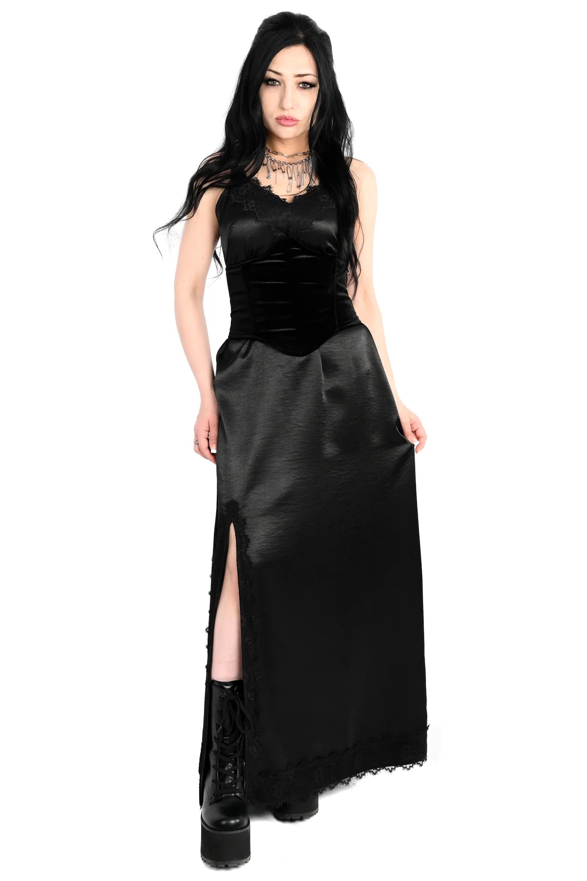 Foxblood Sasha Maxi Slip Dress