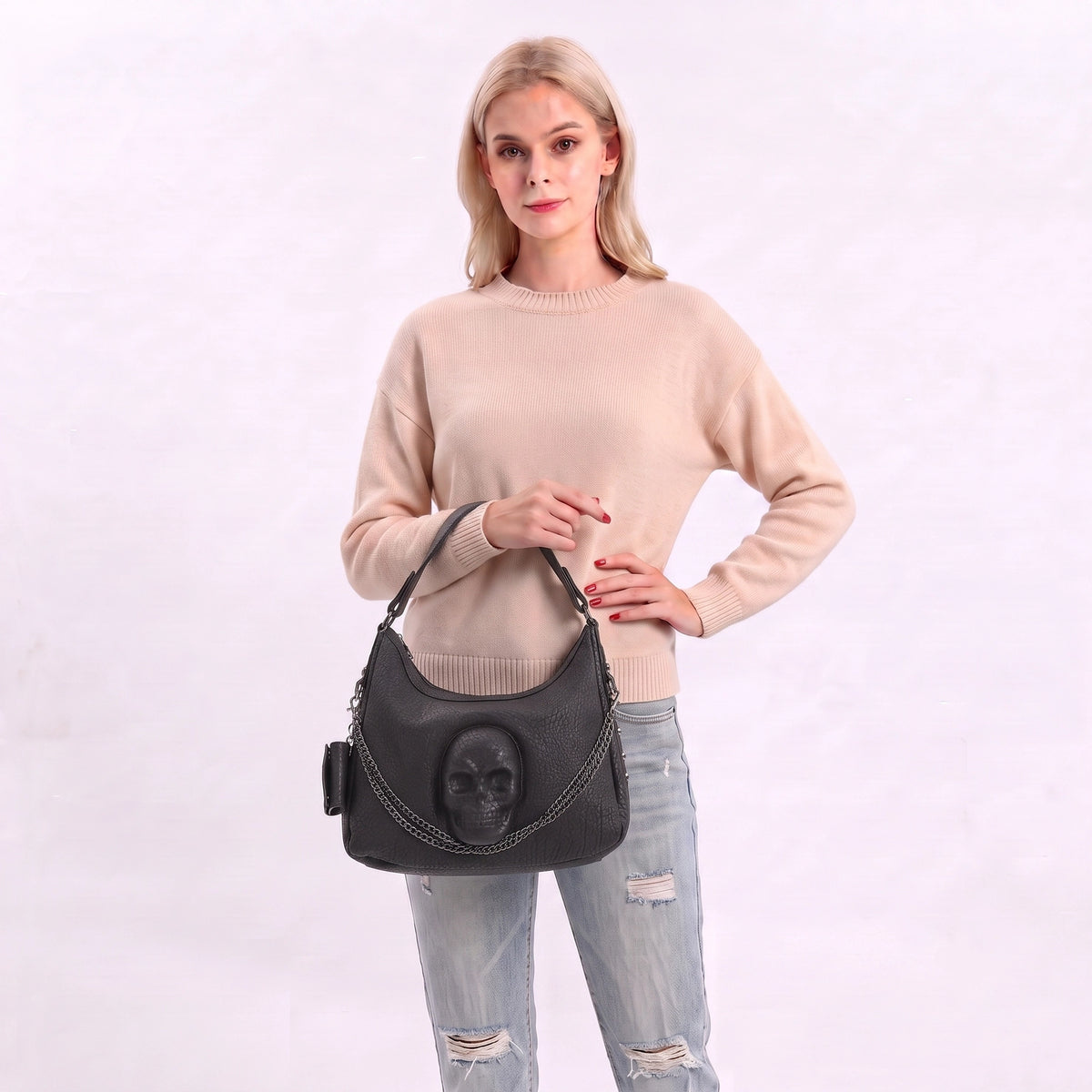 Metal Skull Hobo in Vinyl