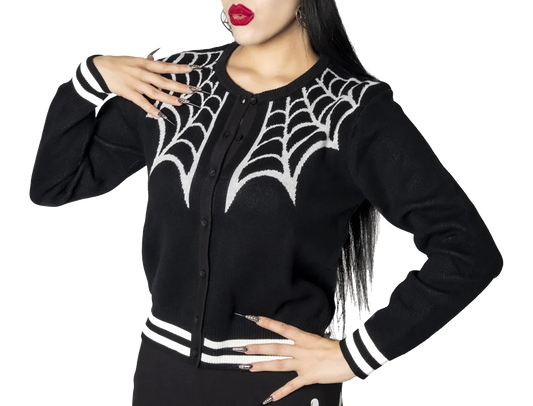 SPIDER WEB CARDIGAN