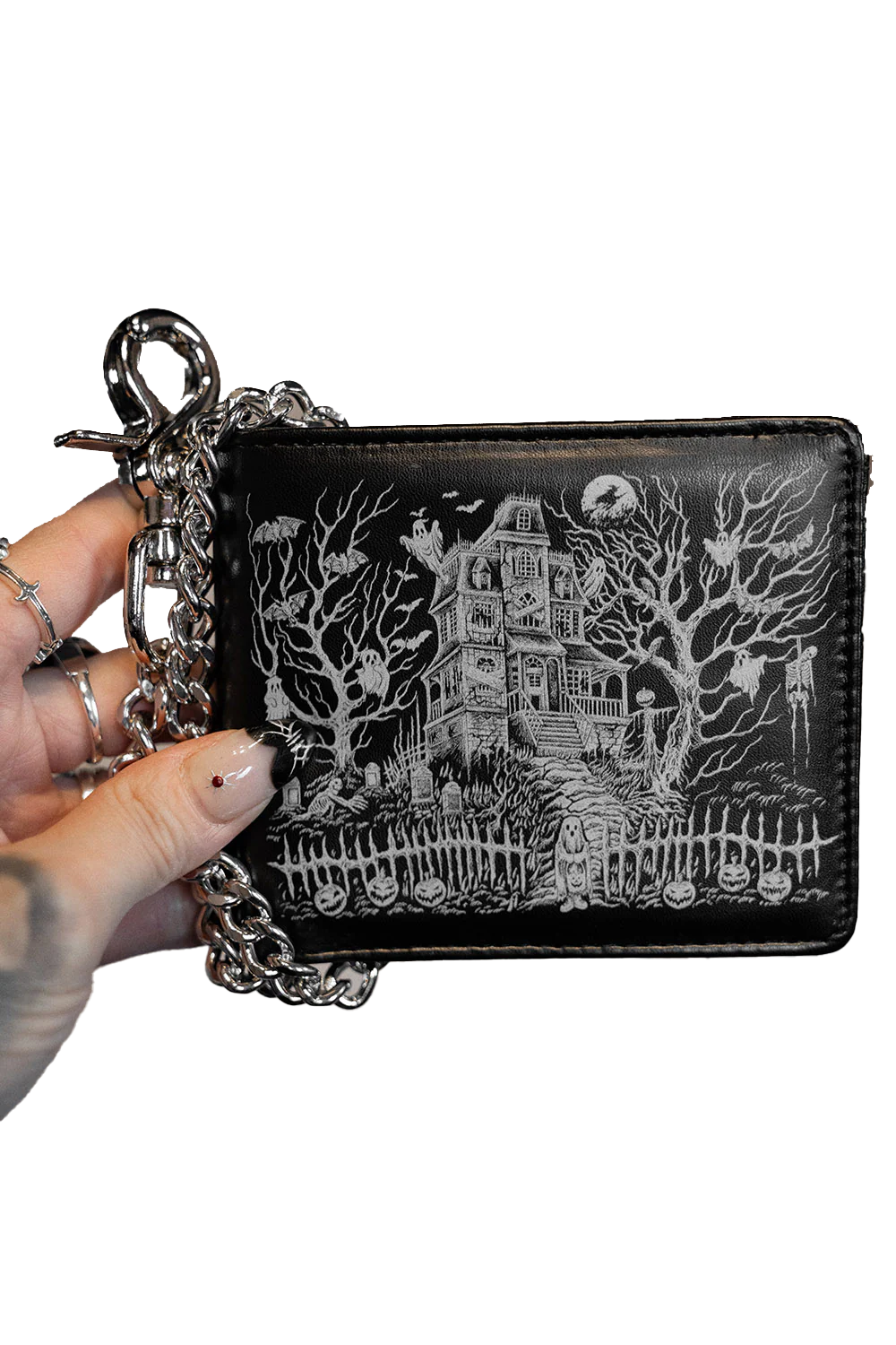 Haunted Mansion Bifold Wallet w/ Chain