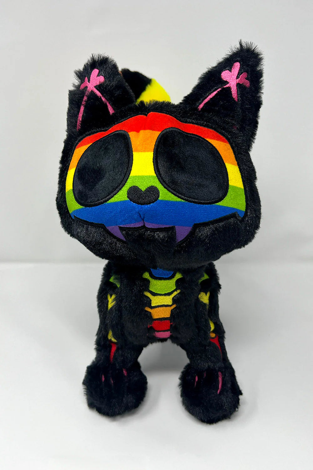 Rainbow Skelekitty Plush Toy