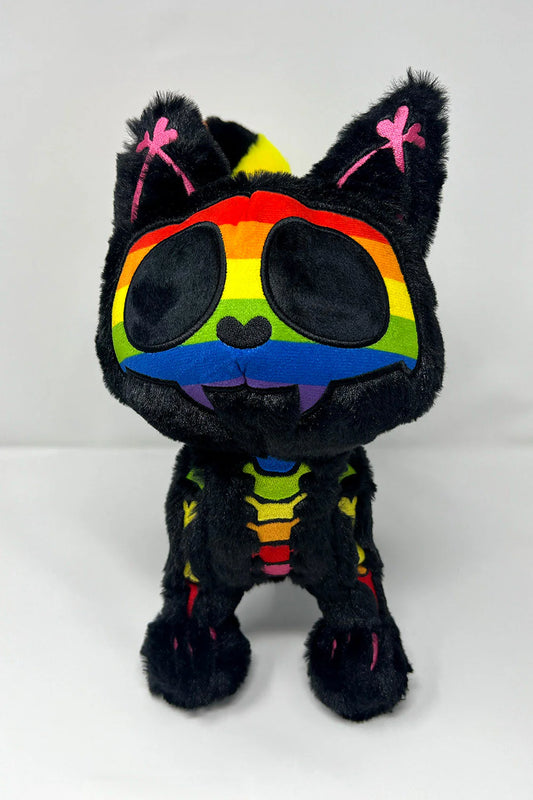 Rainbow Skelekitty Plush Toy