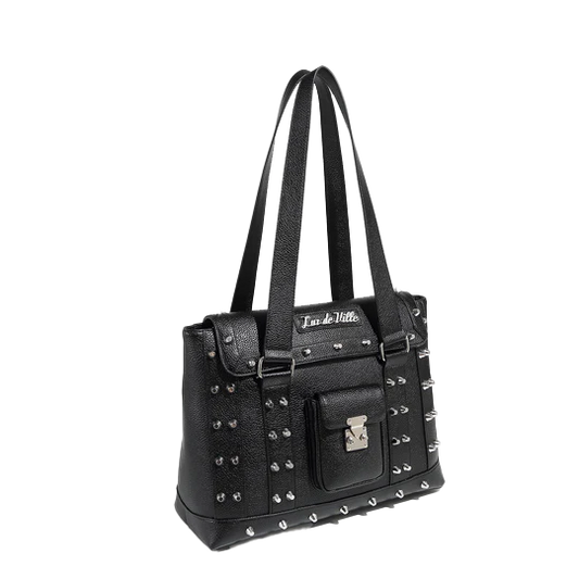 BLACK WEEKENDER TOTE MEDIUM
