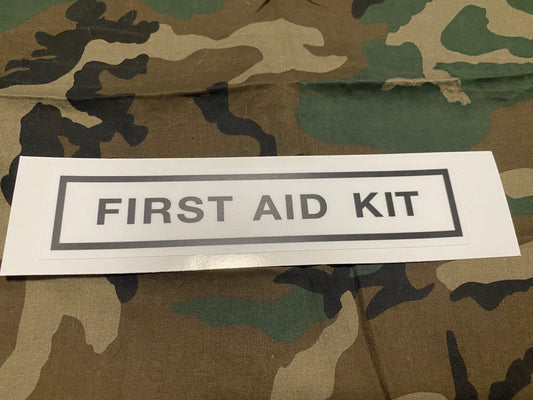 FIRST AID KIT DECAL