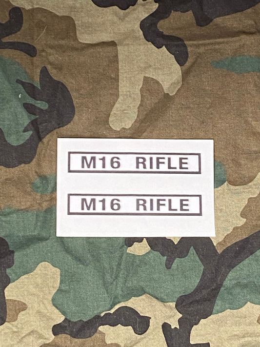 M16 RIFLE DECAL (2 DECAL PACK)